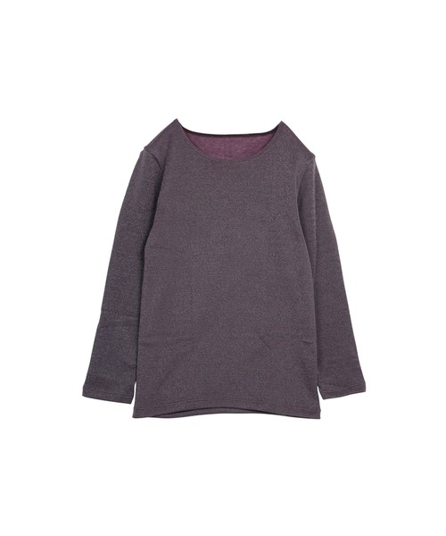 GUNZE(グンゼ)の「GUNZE グンゼ HOTMAGIC 厚手 8分袖インナー レディース 半端袖 ホットマジック(Tシャツ/カットソー・レディース・ピンク/ブラック/パープル/ピンク系/ブラック系/パープル系・LARGE/MEDIUM/X-LARGE)」の5枚目の写真