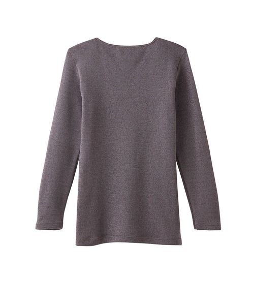 GUNZE(グンゼ)の「GUNZE グンゼ HOTMAGIC 厚手 8分袖インナー レディース 半端袖 ホットマジック(Tシャツ/カットソー・レディース・ピンク/ブラック/パープル/ピンク系/ブラック系/パープル系・LARGE/MEDIUM/X-LARGE)」の13枚目の写真