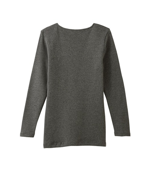 GUNZE(グンゼ)の「GUNZE グンゼ HOTMAGIC 厚手 8分袖インナー レディース 半端袖 ホットマジック(Tシャツ/カットソー・レディース・ピンク/ブラック/パープル/ピンク系/ブラック系/パープル系・LARGE/MEDIUM/X-LARGE)」の14枚目の写真