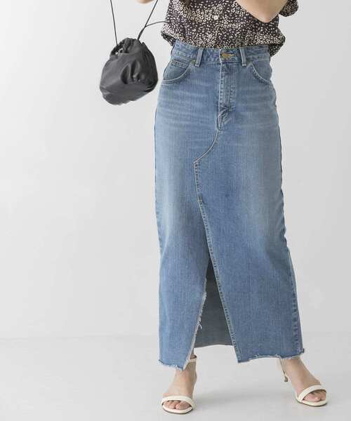 Lee（リー）の「『別注』Lee×UR　SLIT SKIRT（スカート・レディース・ブルー・SMALL/MEDIUM）」の6枚目の写真