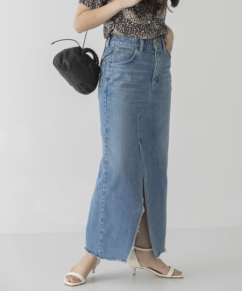 Lee（リー）の「『別注』Lee×UR　SLIT SKIRT（スカート・レディース・ブルー・SMALL/MEDIUM）」の7枚目の写真