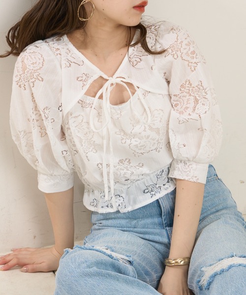 ブラウス シャツ 2WAYボレロ レディース Ezick ブラウス シャツ Dress up 2way ボレロブラウス