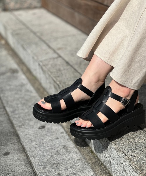 Chez toi(シェトワ)の「ボリュームグルカサンダル(サンダル・レディース・ブラック/オフホワイト・S/M/L)」の15枚目の写真