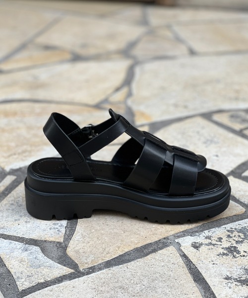 Chez toi(シェトワ)の「ボリュームグルカサンダル(サンダル・レディース・ブラック/オフホワイト・S/M/L)」の11枚目の写真