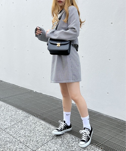 one way（ワンウェイ）の「ショートテーラードジャケット（テーラードジャケット・レディース・ベージュ/ブラック系その他/ブラウン系その他/ライトピンク・FREE）」の5枚目の写真