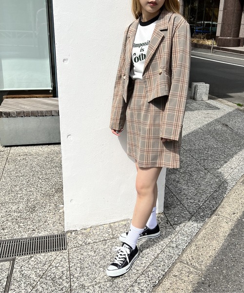 one way（ワンウェイ）の「ショートテーラードジャケット（テーラードジャケット・レディース・ベージュ/ブラック系その他/ブラウン系その他/ライトピンク・FREE）」の10枚目の写真