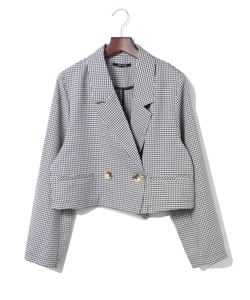 one way（ワンウェイ）の「ショートテーラードジャケット（テーラードジャケット・レディース・ベージュ/ブラック系その他/ブラウン系その他/ライトピンク・FREE）」の14枚目の写真