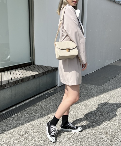 one way（ワンウェイ）の「ショートテーラードジャケット（テーラードジャケット・レディース・ベージュ/ブラック系その他/ブラウン系その他/ライトピンク・FREE）」の19枚目の写真