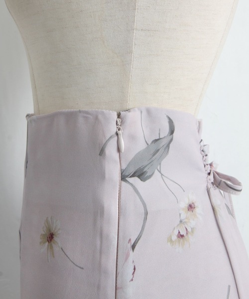 tocco closet（トッコ　クローゼット）の「フラワープリントバックレースアップマーメイドスカート（スカート・レディース・ピンク/ミント・M/M-L）」の18枚目の写真