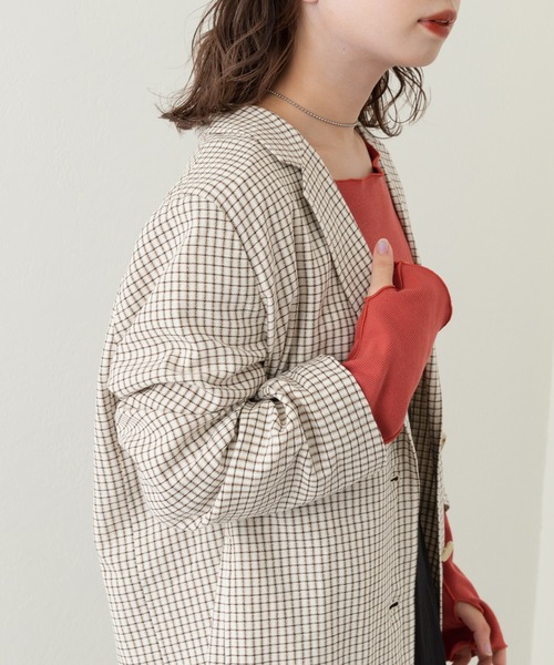 Kastane（カスタネ）の「テレコ無地クルーインナー（Tシャツ/カットソー・レディース・アイボリー/ピンク/グリーン・FREE）」の21枚目の写真