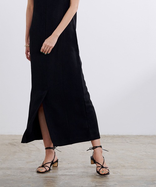 UR'S（ユアーズ）の「ﾚｰｽｱｯﾌﾟｻﾝﾀﾞﾙ（サンダル・レディース・ベージュ/ブラック・M/LL/L/S）」の5枚目の写真