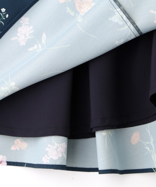 PROPORTION BODY DRESSING（プロポーションボディドレッシング）の「ボタニカルフラワープリントスカート / 1212120509（スカート・レディース・グレー/ネイビー/オフホワイト・SMALL/MEDIUM/X-SMALL）」の17枚目の写真