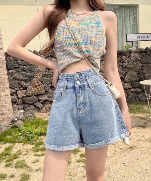 ロールアップデニムショートパンツ デニムパンツ Jewelobe ジュエローブ のファッション通販 Zozotown