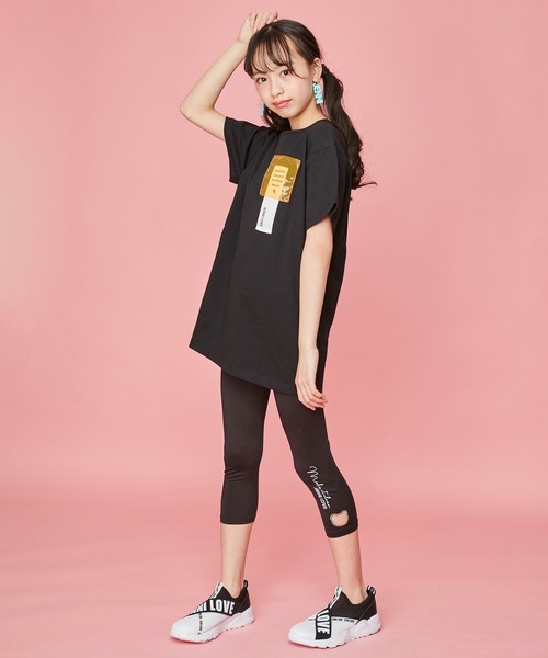 JENNI love（ジェニィラブ）の「ロゴスリッポンスニーカー（スニーカー・キッズ・ブラック/オフホワイト・22cm/23cm/24cm/20cm/21cm）」の4枚目の写真