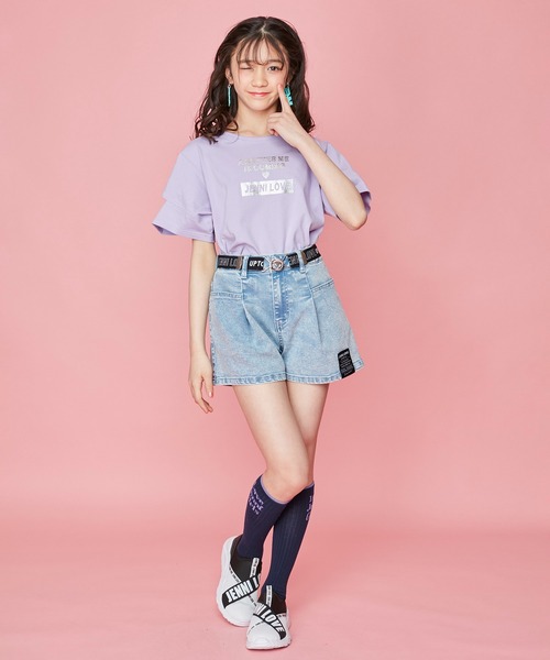 JENNI love（ジェニィラブ）の「ロゴスリッポンスニーカー（スニーカー・キッズ・ブラック/オフホワイト・22cm/23cm/24cm/20cm/21cm）」の7枚目の写真