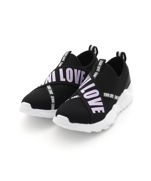 JENNI love（ジェニィラブ）の「ロゴスリッポンスニーカー（スニーカー・キッズ・ブラック/オフホワイト・22cm/23cm/24cm/20cm/21cm）」の19枚目の写真