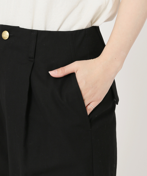 journal standard L'essage（ジャーナルスタンダードレサージュ）の「ドライキャンバスカーゴパンツ（カーゴパンツ・レディース・ブラック/カーキ・36/38）」の8枚目の写真