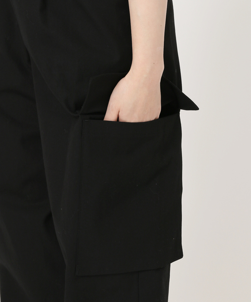 journal standard L'essage（ジャーナルスタンダードレサージュ）の「ドライキャンバスカーゴパンツ（カーゴパンツ・レディース・ブラック/カーキ・36/38）」の9枚目の写真