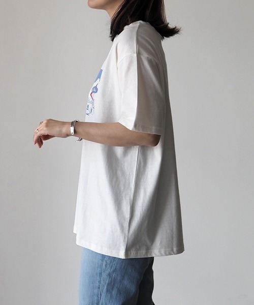 Riberry(リベリー)の「COFFEE SHOP プリントTシャツ(Tシャツ/カットソー・レディース・グリーン/オフホワイト/ラベンダー/スミクロ/ブルー・FREE)」の12枚目の写真