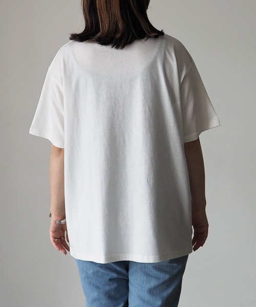 Riberry(リベリー)の「COFFEE SHOP プリントTシャツ(Tシャツ/カットソー・レディース・グリーン/オフホワイト/ラベンダー/スミクロ/ブルー・FREE)」の13枚目の写真
