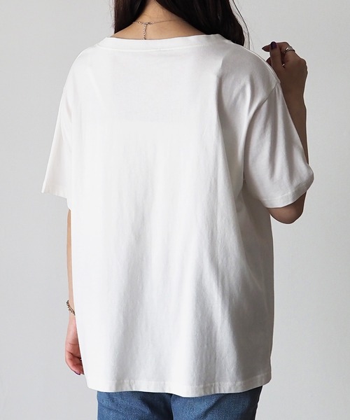 Riberry(リベリー)の「COFFEE SHOP プリントTシャツ(Tシャツ/カットソー・レディース・グリーン/オフホワイト/ラベンダー/スミクロ/ブルー・FREE)」の22枚目の写真