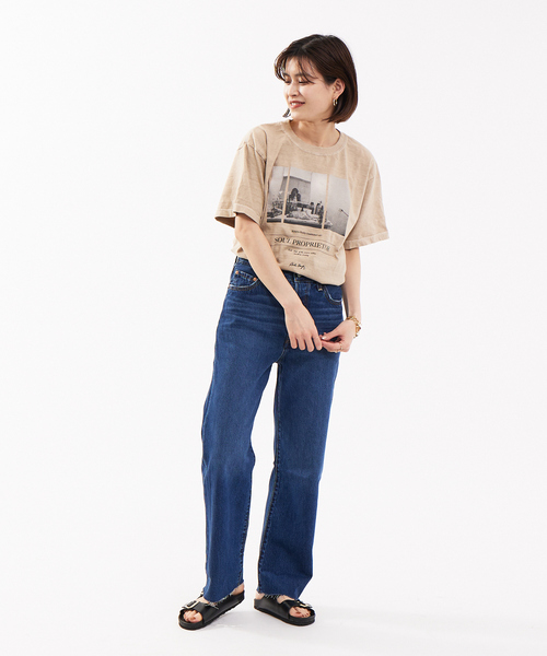 Rouge vif(ルージュヴィフ)の「【Levi’s】 STRAIGHT ANCLE(デニムパンツ・レディース・ブルー・25/26/27)」の4枚目の写真