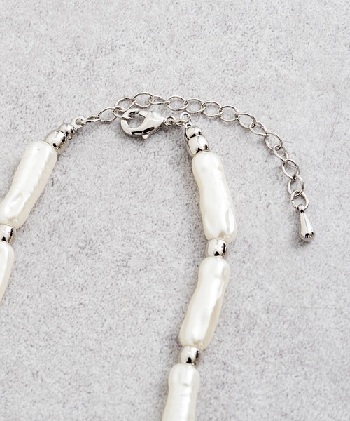 CIAOPANIC TYPY（チャオパニックティピー）の「lilバロックパール風ビーズネックレス（ネックレス・レディース・ゴールド/シルバー・ONE SIZE）」の10枚目の写真