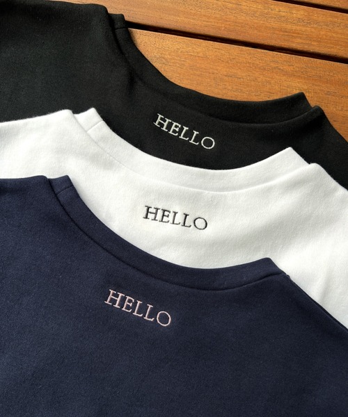 KOBE LETTUCE（コウベレタス）の「[ 岡部あゆみさんコラボ ]バック刺繍Ｔシャツ（Tシャツ/カットソー・レディース・ブラック/ネイビー/オフホワイト・FREE）」の13枚目の写真