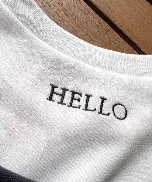KOBE LETTUCE（コウベレタス）の「[ 岡部あゆみさんコラボ ]バック刺繍Ｔシャツ（Tシャツ/カットソー・レディース・ブラック/ネイビー/オフホワイト・FREE）」の14枚目の写真
