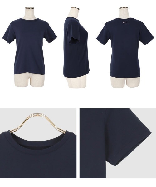 KOBE LETTUCE（コウベレタス）の「[ 岡部あゆみさんコラボ ]バック刺繍Ｔシャツ（Tシャツ/カットソー・レディース・ブラック/ネイビー/オフホワイト・FREE）」の15枚目の写真