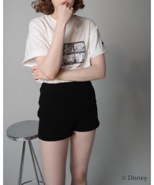 epine(エピヌ)の「<Mickey & Minnie> Film TEE(Tシャツ/カットソー・レディース・ブラック/ホワイト・M/S)」の6枚目の写真