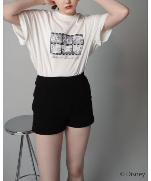 epine(エピヌ)の「<Mickey & Minnie> Film TEE(Tシャツ/カットソー・レディース・ブラック/ホワイト・M/S)」の9枚目の写真