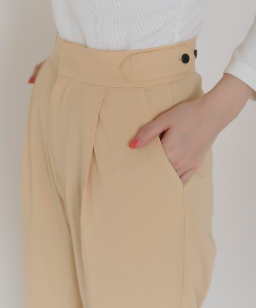 TINA：JOJUN（ティーナジョジュン）の「サマー ルーズテーパードパンツ TINA：JOJUN（スラックス・レディース・カーキ/クリーム・S/M）」の10枚目の写真