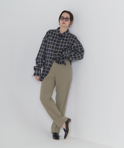 TINA：JOJUN（ティーナジョジュン）の「サマー ルーズテーパードパンツ TINA：JOJUN（スラックス・レディース・カーキ/クリーム・S/M）」の16枚目の写真