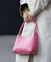 Ray BEAMS | Ray BEAMS / クロコ風 ミニ バッグ(トートバッグ)