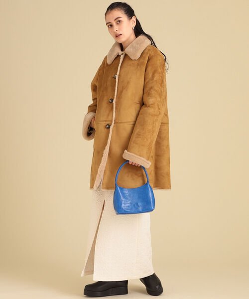 Ray BEAMS（レイビームス）の「Ray BEAMS / クロコ風 ミニ バッグ（トートバッグ・レディース・ブラック/ピンク/ブルー・ONE SIZE）」の20枚目の写真