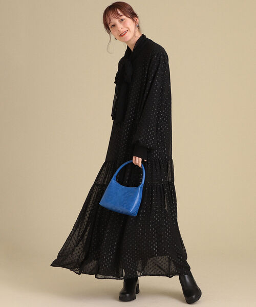 Ray BEAMS（レイビームス）の「Ray BEAMS / クロコ風 ミニ バッグ（トートバッグ・レディース・ブラック/ピンク/ブルー・ONE SIZE）」の11枚目の写真