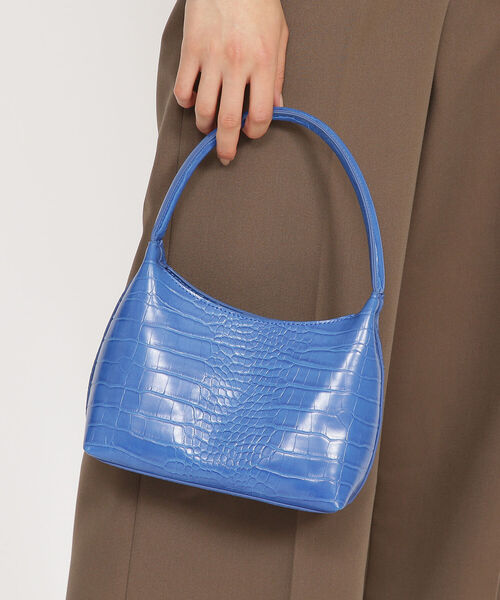 Ray BEAMS（レイビームス）の「Ray BEAMS / クロコ風 ミニ バッグ（トートバッグ・レディース・ブラック/ピンク/ブルー・ONE SIZE）」の21枚目の写真