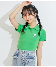 ANAP GｉRL（アナップガール）の「ワンポイントショートポロシャツ（Tシャツ/カットソー・キッズ）」