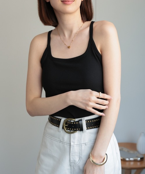 セール】カップ付き バックレースタンクトップ（タンクトップ