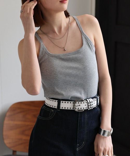 セール】カップ付き バックレースタンクトップ（タンクトップ