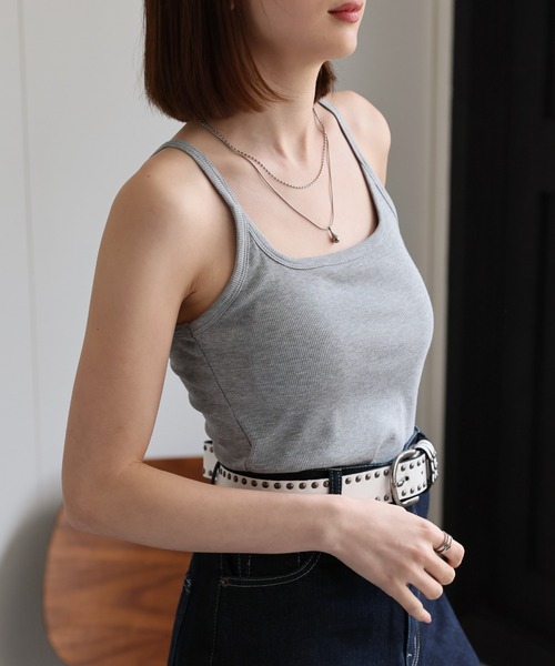 セール】カップ付き バックレースタンクトップ（タンクトップ