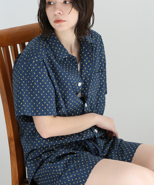SLEEPY JONES（スリーピージョーンズ）の「【Sleepy Jones/スリーピージョーンズ】MARTIN CAMP SHIRT PAISLEY：シャツ（シャツ/ブラウス・レディース・ネイビー・MEDIUM）」の19枚目の写真