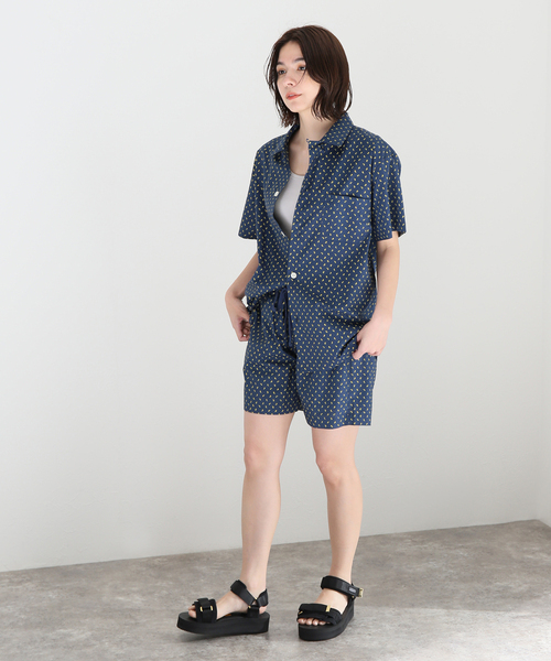 SLEEPY JONES（スリーピージョーンズ）の「【Sleepy Jones/スリーピージョーンズ】MARTIN CAMP SHIRT PAISLEY：シャツ（シャツ/ブラウス・レディース・ネイビー・MEDIUM）」の17枚目の写真