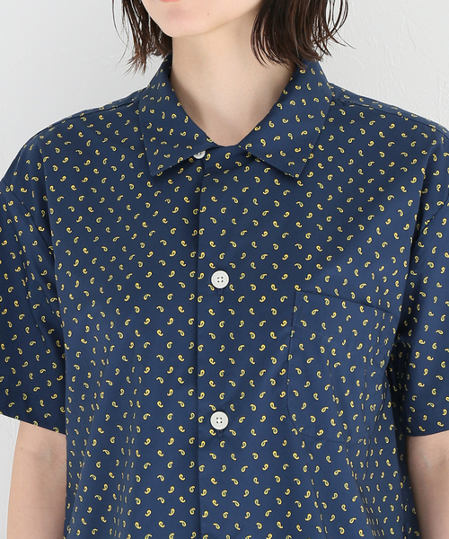 SLEEPY JONES（スリーピージョーンズ）の「【Sleepy Jones/スリーピージョーンズ】MARTIN CAMP SHIRT PAISLEY：シャツ（シャツ/ブラウス・レディース・ネイビー・MEDIUM）」の14枚目の写真