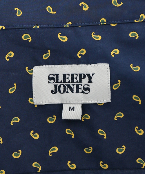 SLEEPY JONES（スリーピージョーンズ）の「【Sleepy Jones/スリーピージョーンズ】MARTIN CAMP SHIRT PAISLEY：シャツ（シャツ/ブラウス・レディース・ネイビー・MEDIUM）」の7枚目の写真