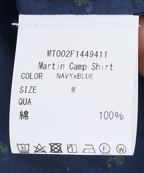 SLEEPY JONES（スリーピージョーンズ）の「【Sleepy Jones/スリーピージョーンズ】MARTIN CAMP SHIRT PAISLEY：シャツ（シャツ/ブラウス・レディース・ネイビー・MEDIUM）」の10枚目の写真