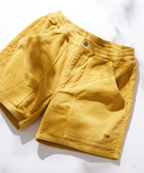 Ocean Pacific（オーシャンパシフィック）の「【Ocean Pacific/オーシャンパシフィック】 別注 CODUROY EASY WALK SHORTS（その他パンツ・メンズ・チャコールグレー/サックスブルー/アイボリー/ライトイエロー・MEDIUM/LARGE/X-LARGE）」の4枚目の写真