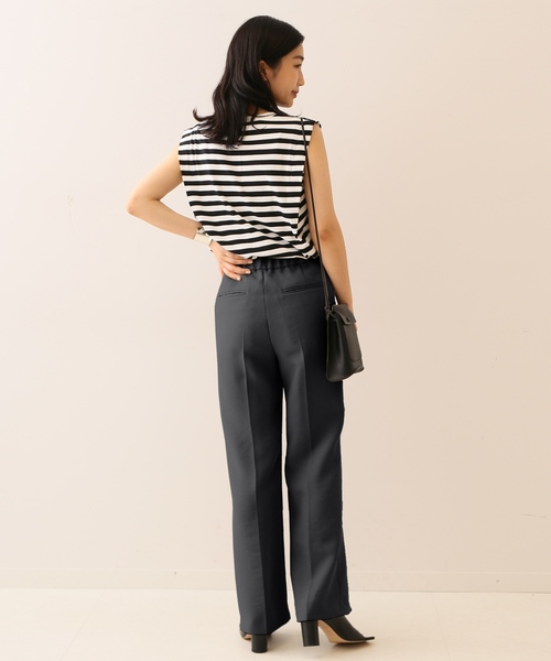journal standard L'essage(ジャーナルスタンダードレサージュ)の「マットクロススリットパンツ(その他パンツ・レディース・ブラック/ベージュ・38/36)」の9枚目の写真