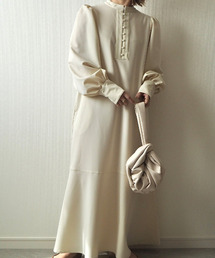 Volume sleeve mermaid one-piece / ボリュームスリーブマーメイドワンピース(mi original item)